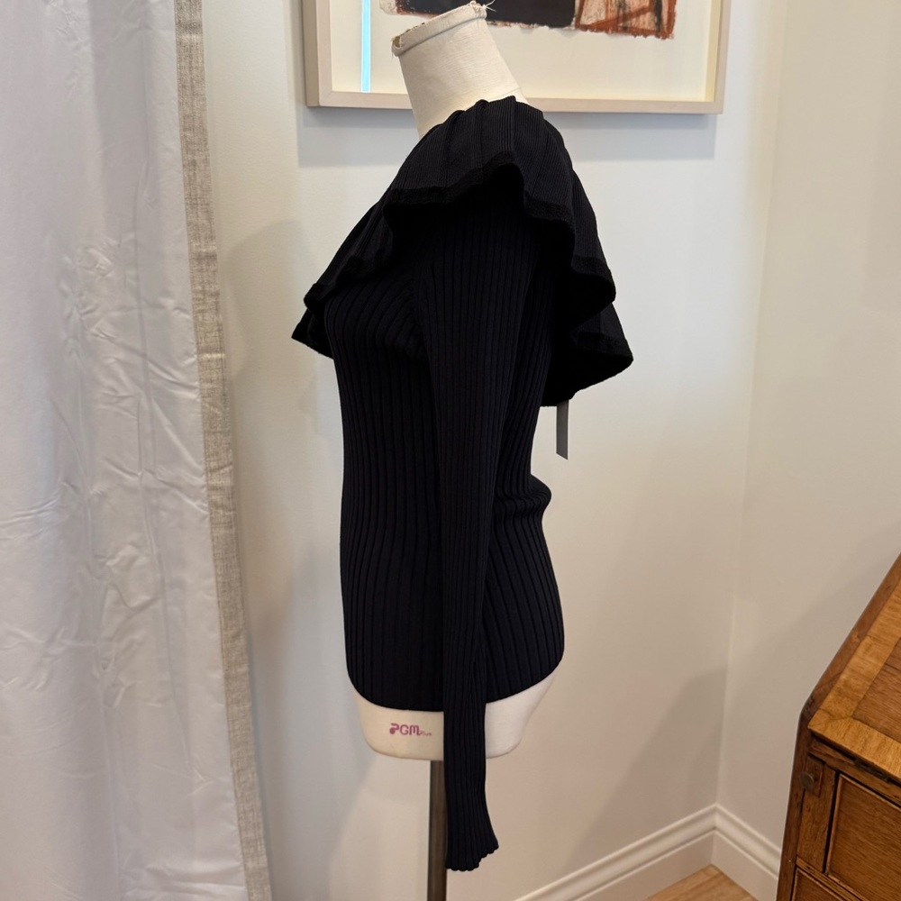 Tabula Rasa Ribbed One Shoulder Top - Picture 3 of 7